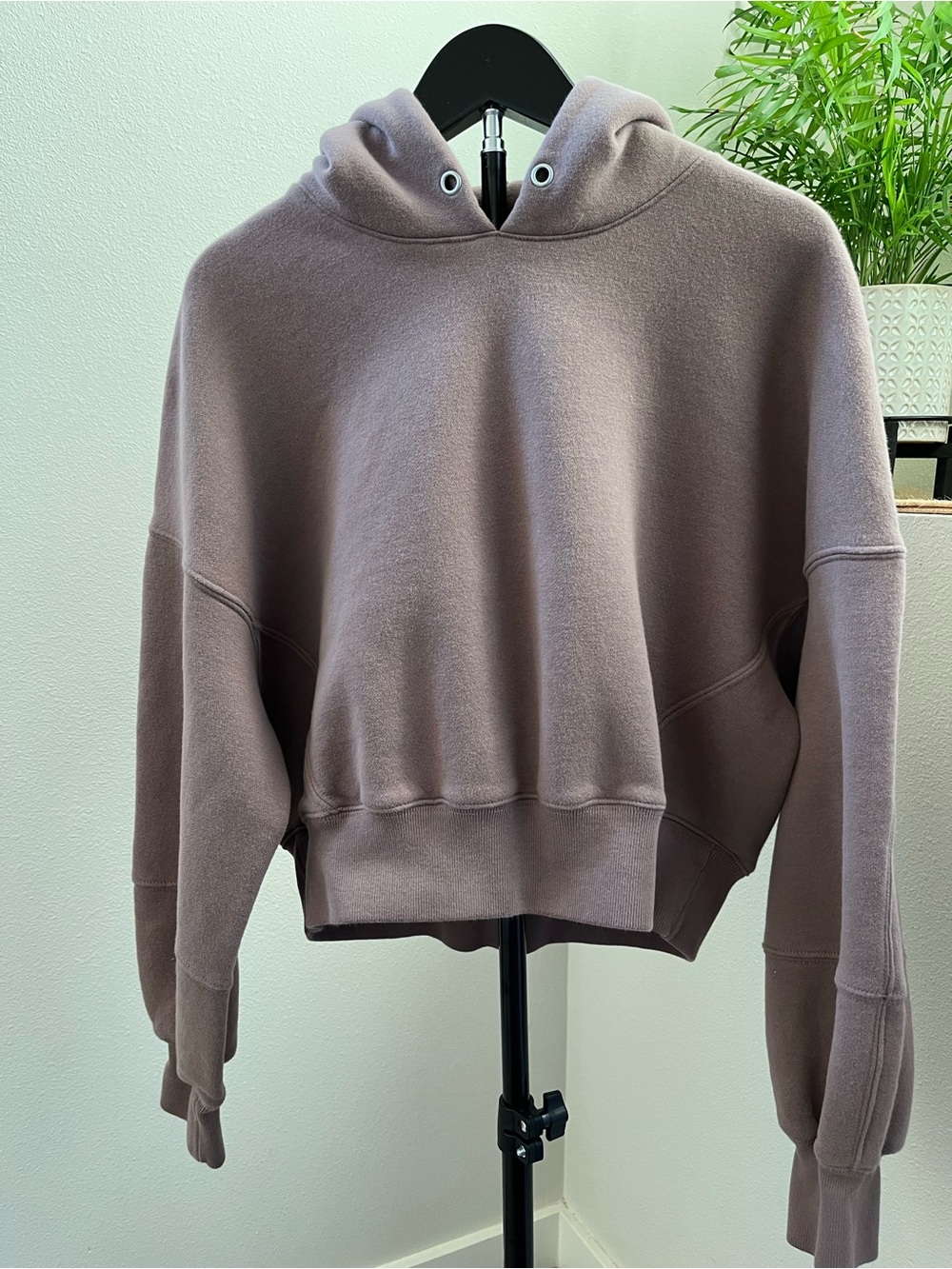 Abercrombie & Fitch Women's Mauve Hooded Pullover Sweatshirt